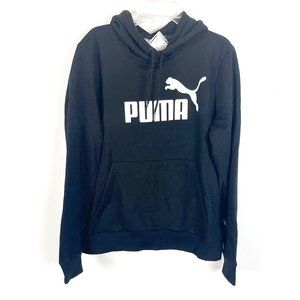 Puma Black Long Sleeve Pullover Hooded Sweatshirt Size XL - NWT